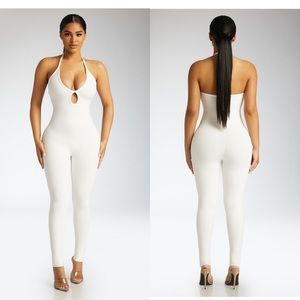 Naked wardrobe halter jumpsuit